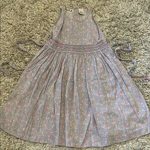 Vintage Polly Flinders Purple Floral Dress, Size 4